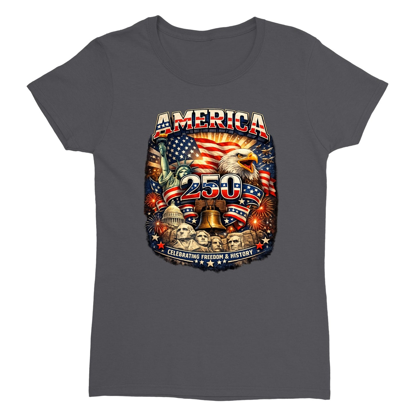 America 250 Patriotic Eagle Tee – 250 Years of America