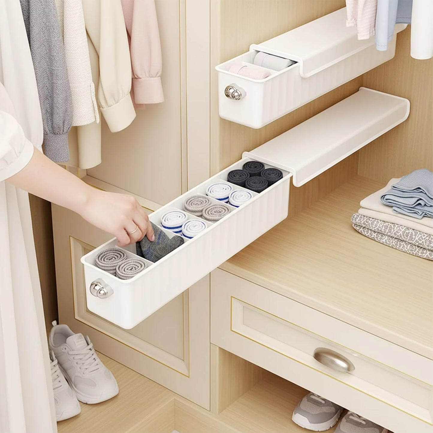 Closet Organizer — Space-Saving Storage Solution