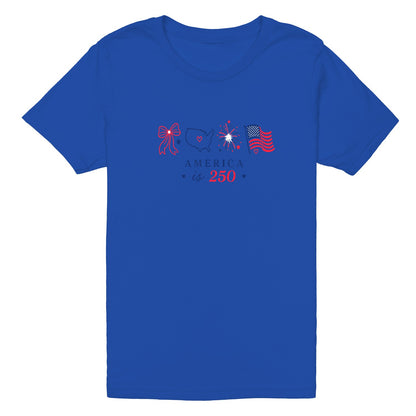 "America 250 Independent Day Graphic T-Shirt" veya "Freedom 250 Unisex Tee"