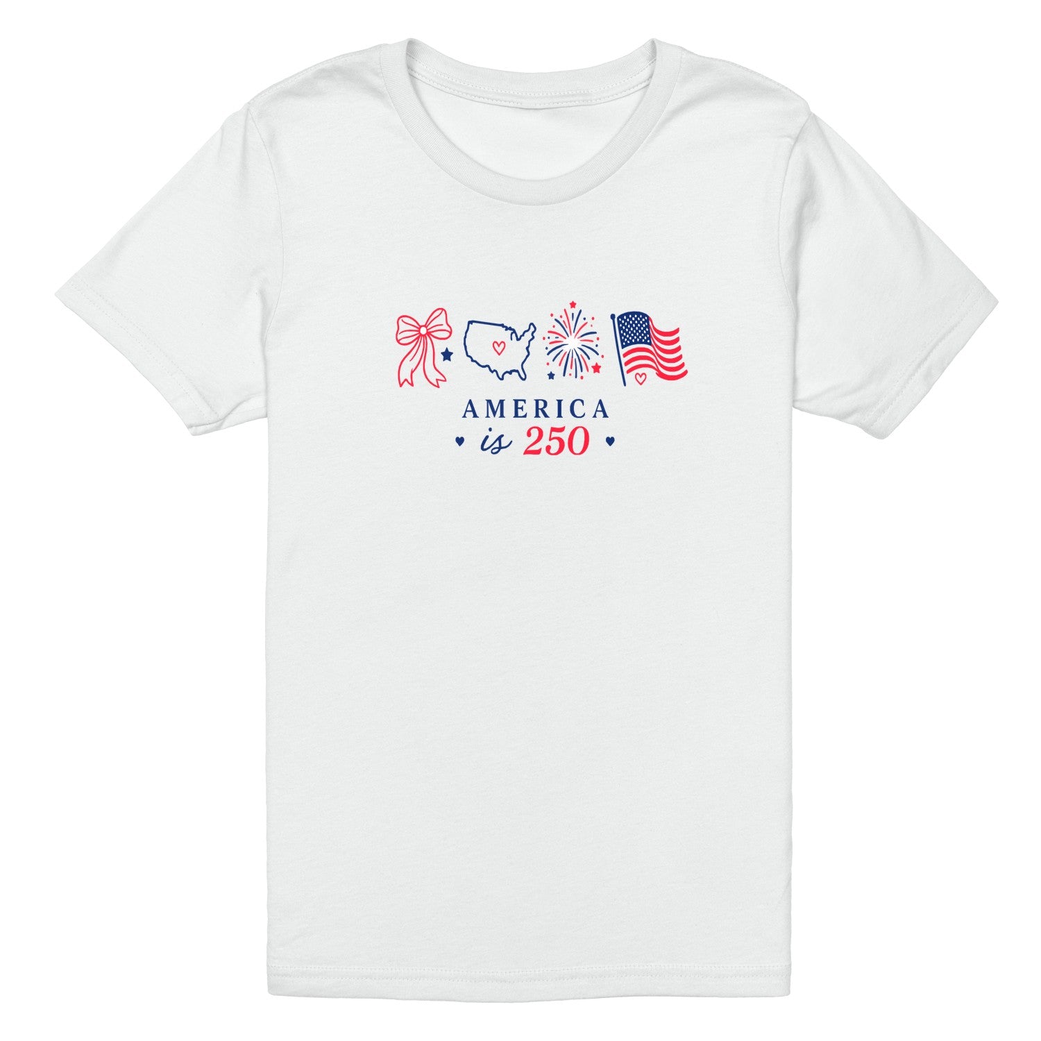 Main product image for "America 250 Independent Day Graphic T-Shirt" veya "Freedom 250 Unisex Tee"