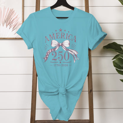 Celebrate America's 250th Anniversary with this patriotic youth t-shirt. Perfect