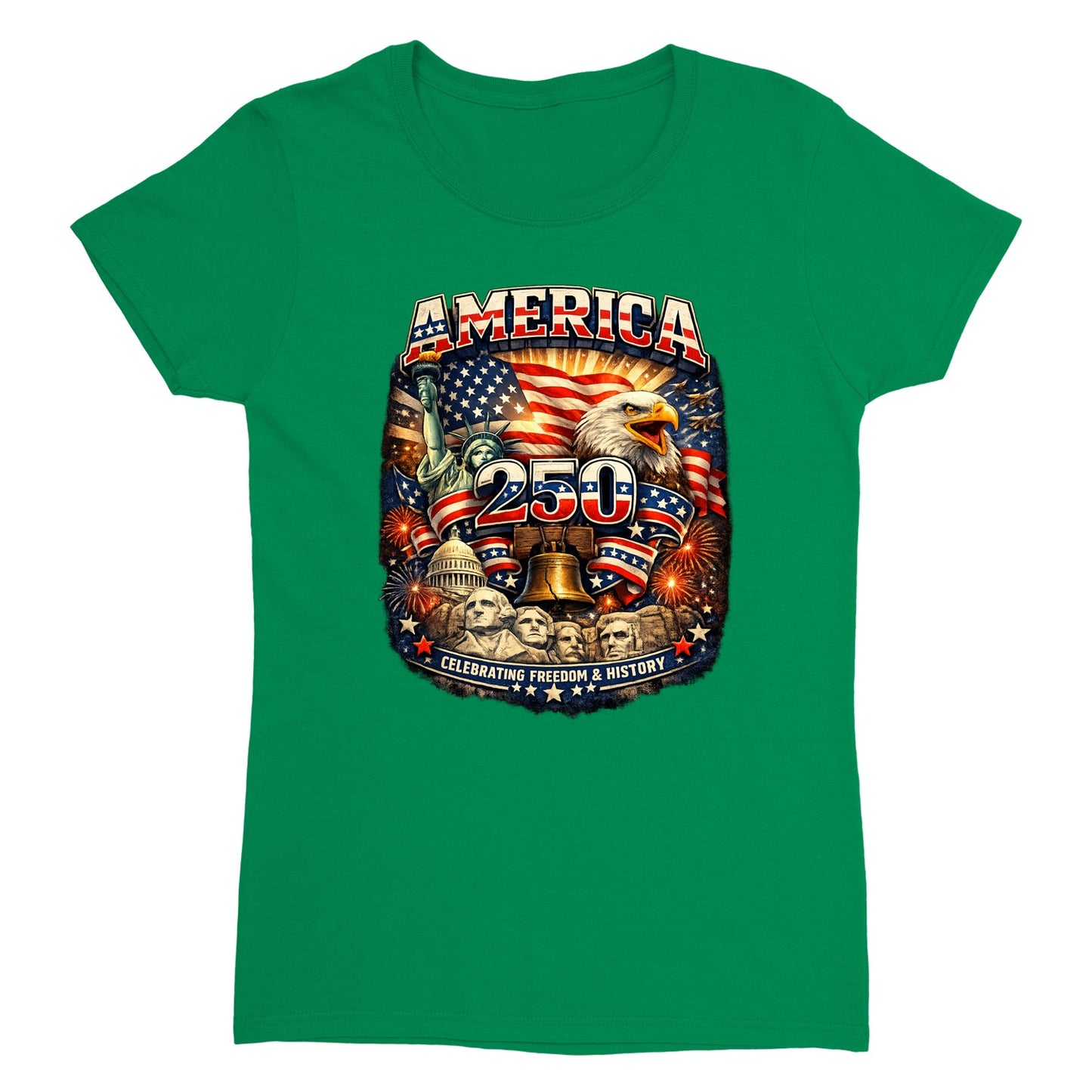 America 250 Patriotic Eagle Tee – 250 Years of America