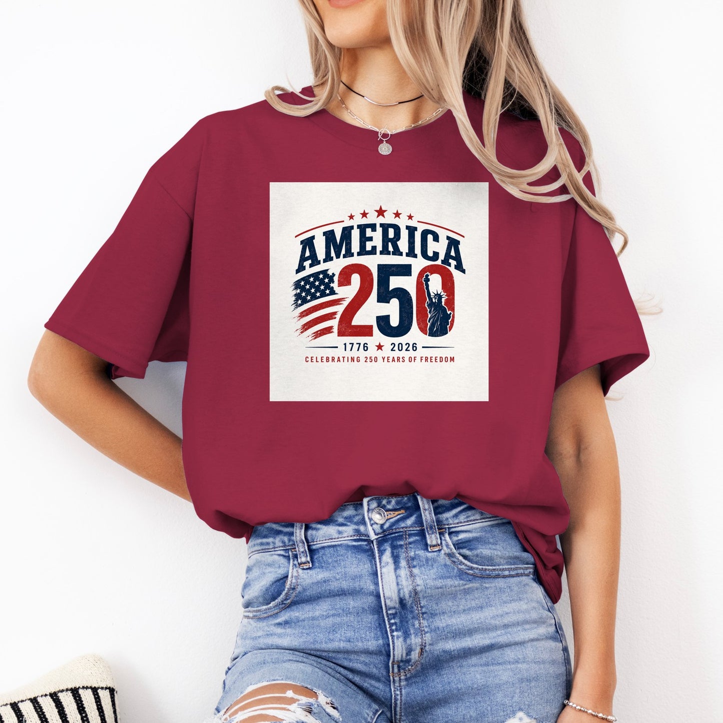 America 250 Women's Eagle Freedom T-Shirt – 1776–2026