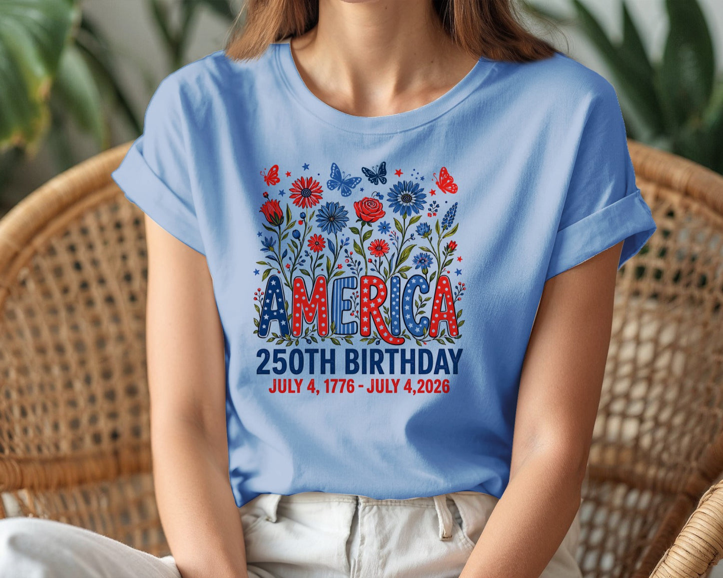 "America 250 Independent Day Graphic T-Shirt"