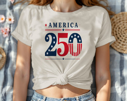 Celebrate America's 250th Anniversary with this patriotic youth t-shirt. Perfect