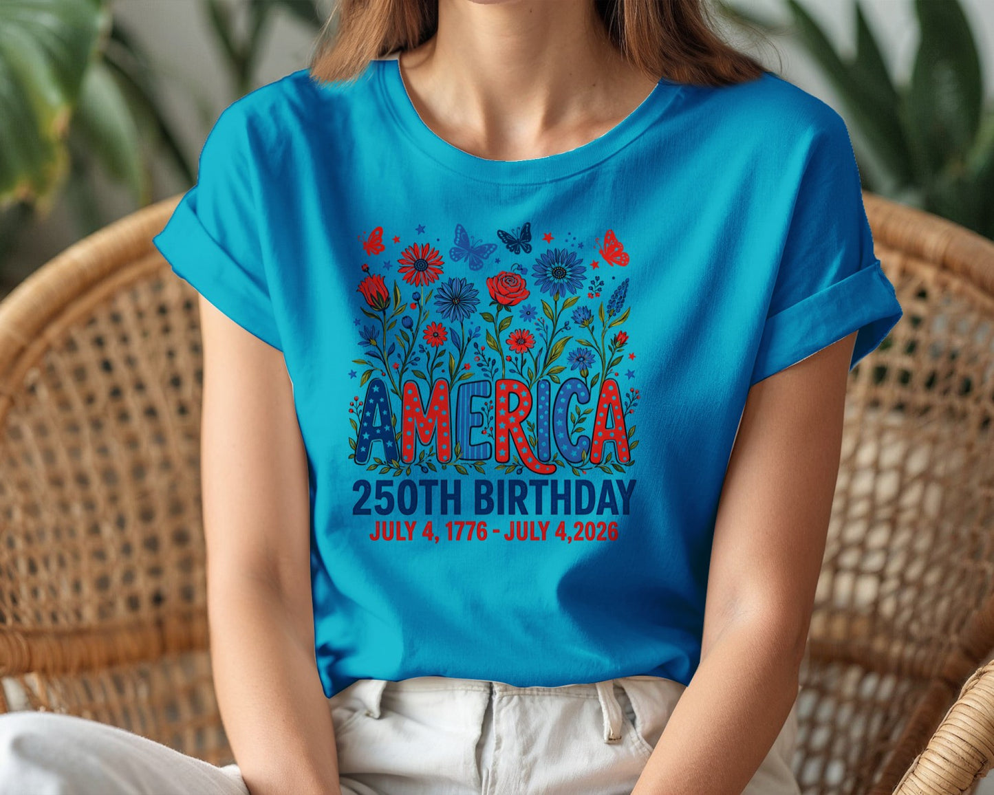 "America 250 Independent Day Graphic T-Shirt"