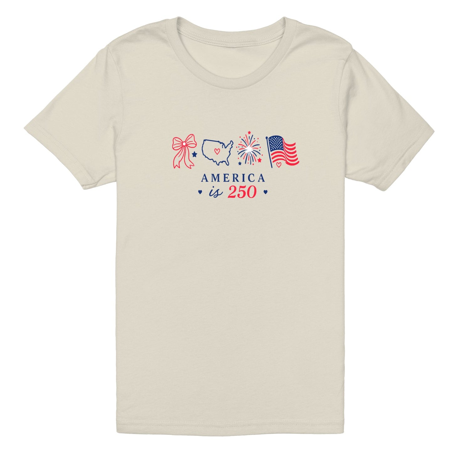 "America 250 Independent Day Graphic T-Shirt" veya "Freedom 250 Unisex Tee"