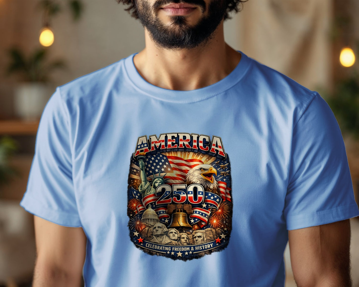 America 250 Eagle T-Shirt- 1776–2026 Patriotic USA  Tee