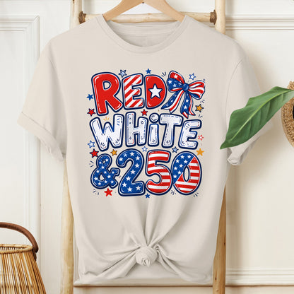 "America 250 Independent Day Graphic T-Shirt" veya "Freedom 250 Unisex Tee"