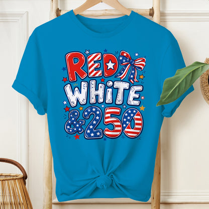 "America 250 Independent Day Graphic T-Shirt" veya "Freedom 250 Unisex Tee"