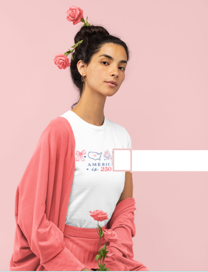 "America 250 Independent Day Graphic T-Shirt" veya "Freedom 250 Unisex Tee"