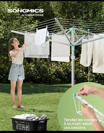 Adjustable Outdoor Clothes Draying Rack