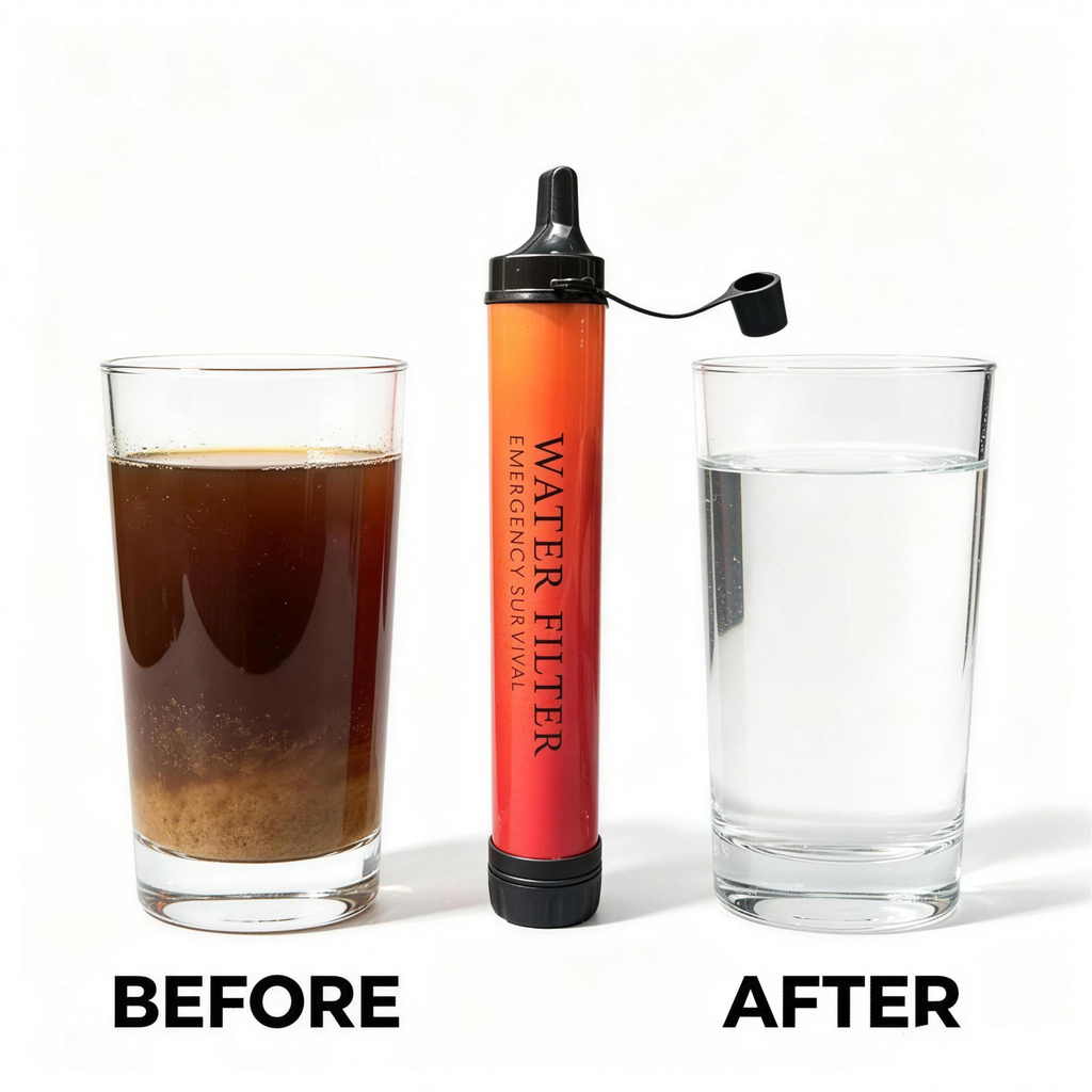Before and after filtering