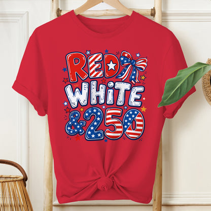"America 250 Independent Day Graphic T-Shirt" veya "Freedom 250 Unisex Tee"