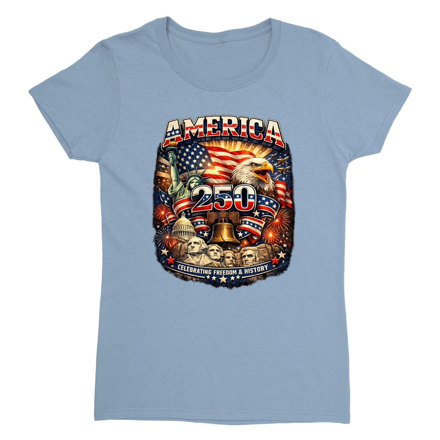America 250 Patriotic Eagle Tee – 250 Years of America