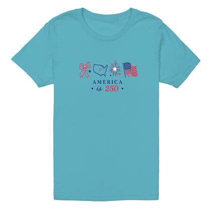 "America 250 Independent Day Graphic T-Shirt" veya "Freedom 250 Unisex Tee"
