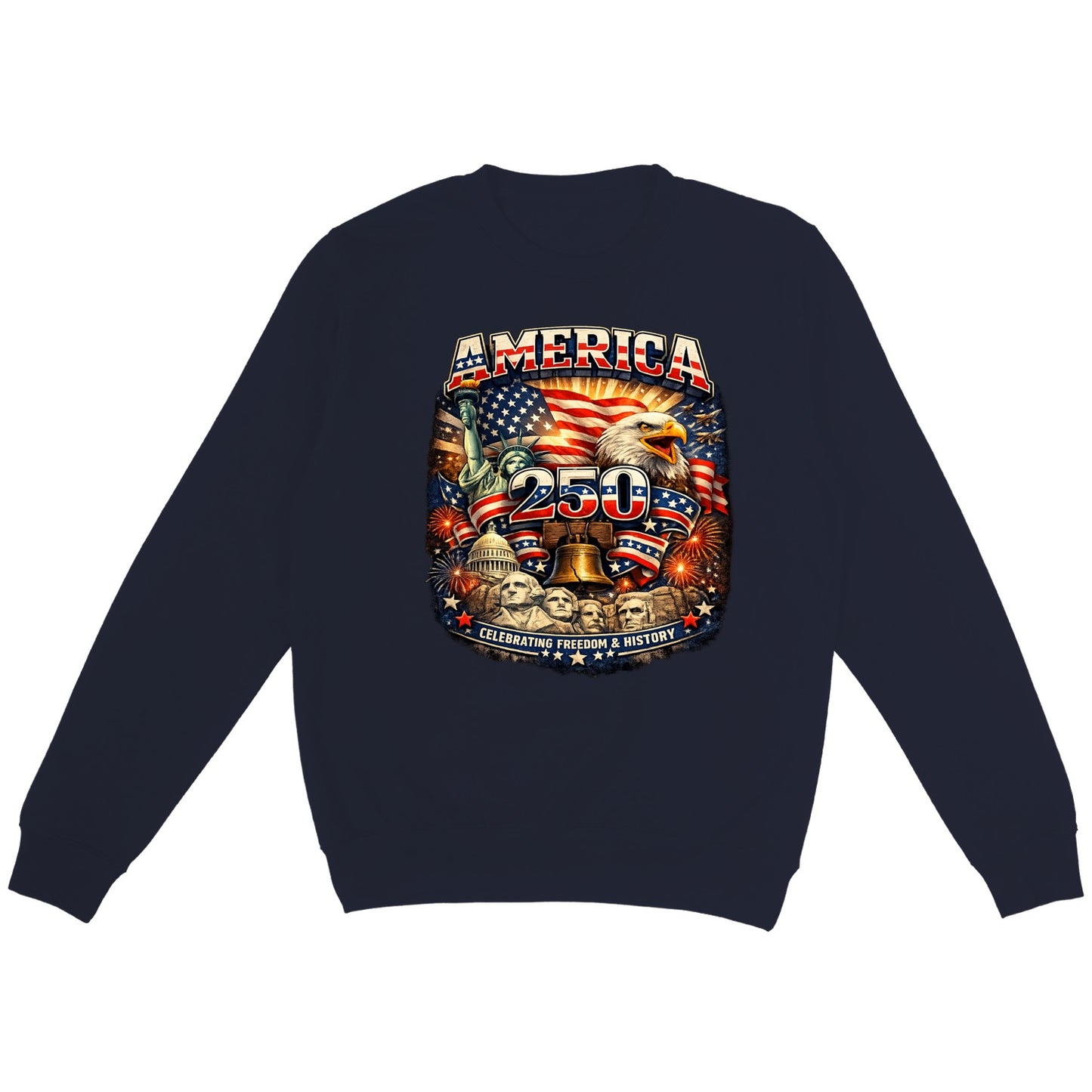 America 250 Patriotic Eagle Tee – 250 Years of America